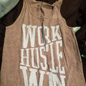 Work hustle win tank